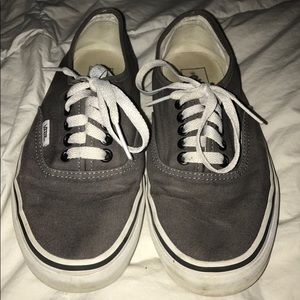 Dark Gray Vans!